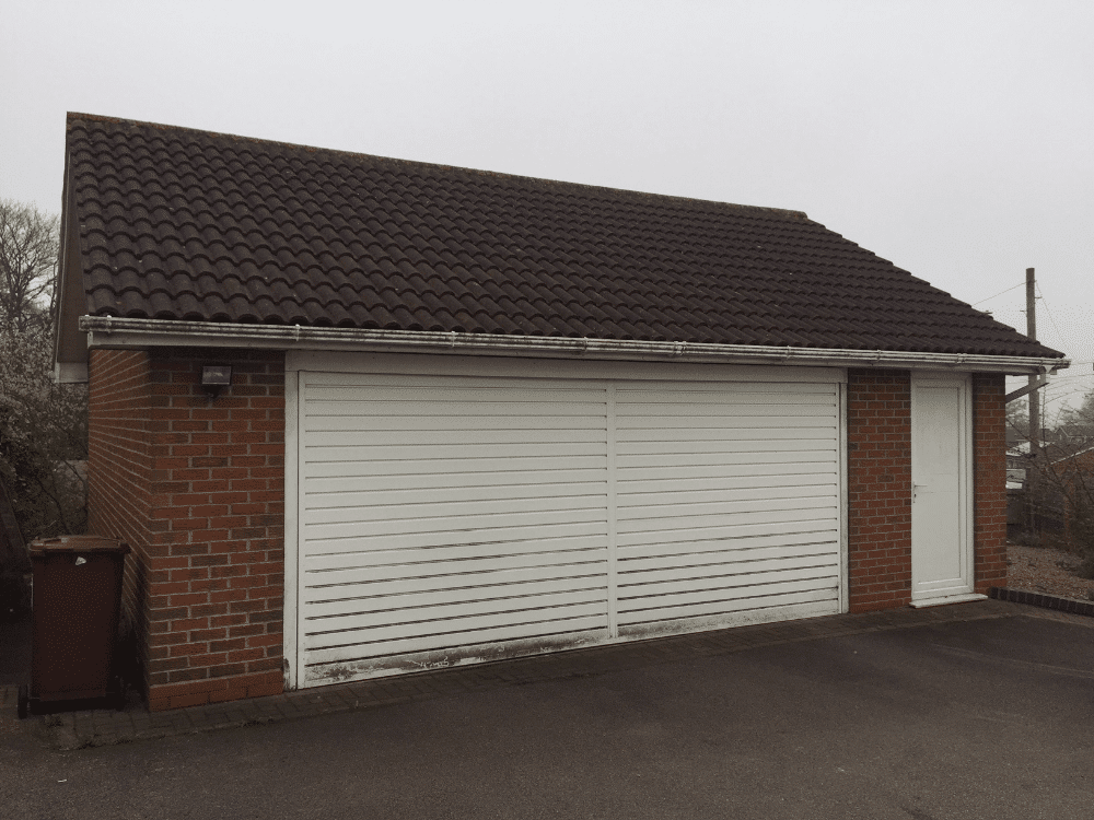 respraying garage door